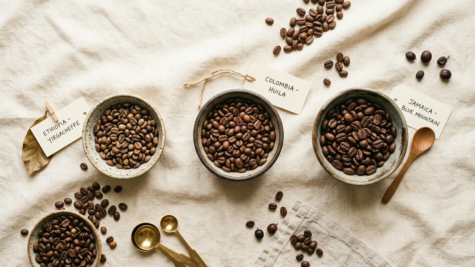 Build your café — coffee bean origins in Pamu